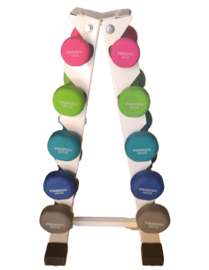 Juego Mancuernas con Soporte Metalico