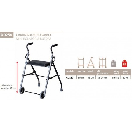 Andador con ruedas Mini Rollator