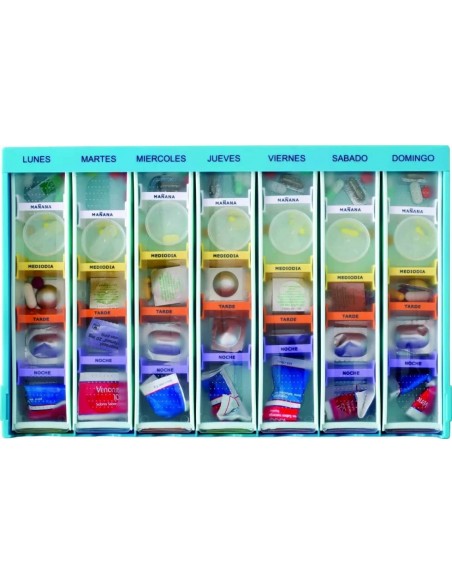 Bandeja Medicación Semanal con vasito