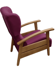Sillón Nepal Fijo Brazos Madera 2