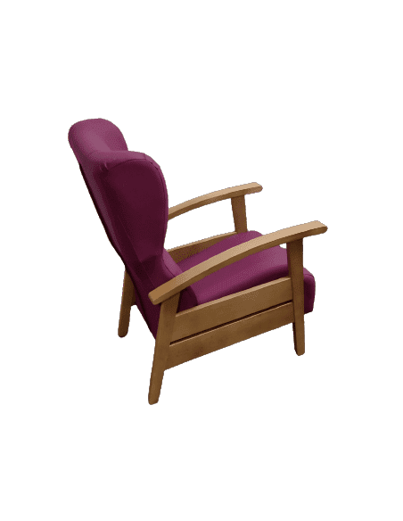 Sillón Nepal Fijo Brazos Madera