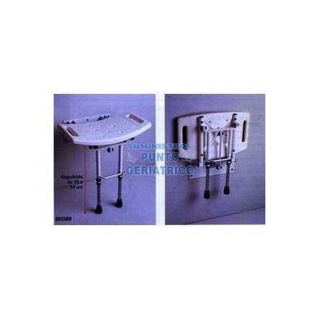 Asiento abatible de ducha con patas