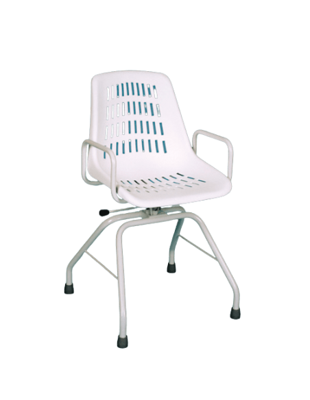 Silla giratoria de acero inoxidable