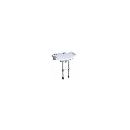 Asiento abatible de ducha con patas