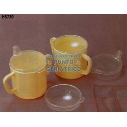 Vaso plástico con dos asas