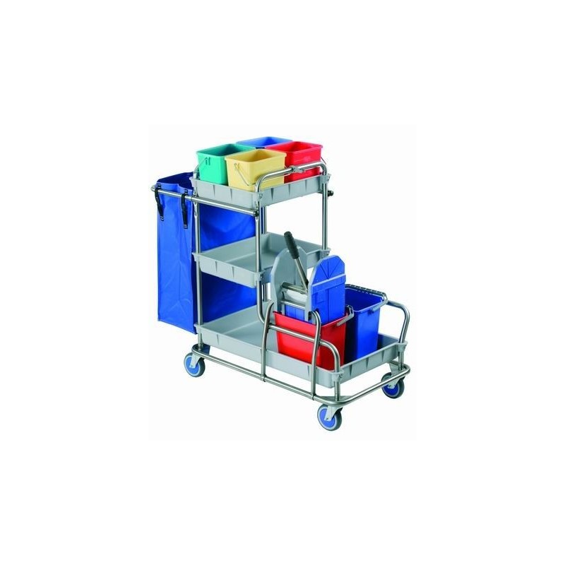 Carro de limpieza completo