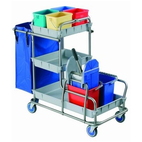 Carro de limpieza completo