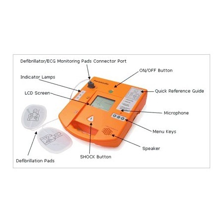 Desfibrilador semiautomatico.