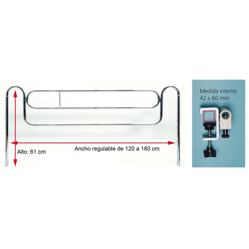 Barandillas Cama Telescópicas.