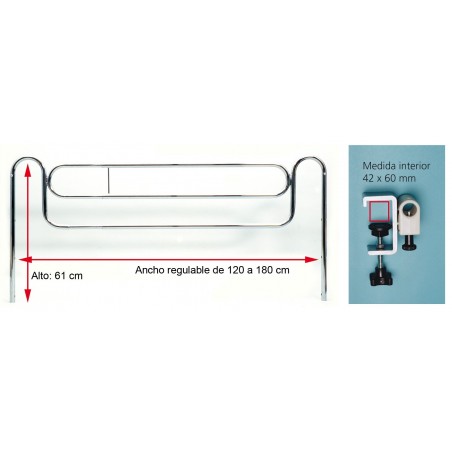 Barandillas Cama Telescópicas.