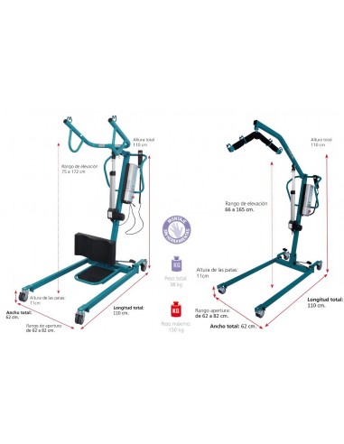 Grúa enfermos completa DUO